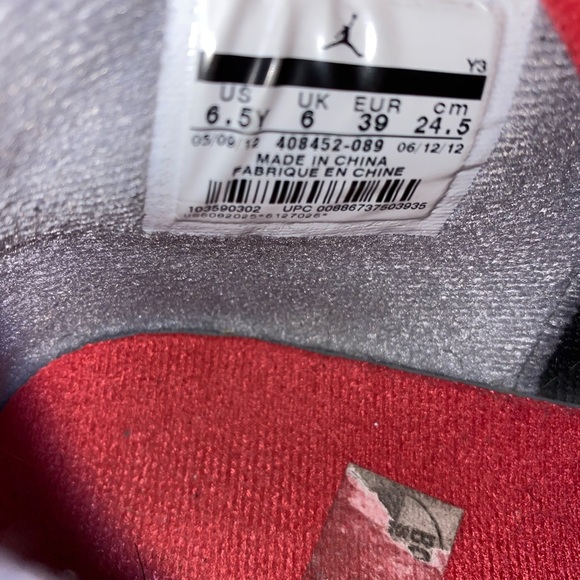 Air Jordan 4 Retro GS ‘Bred’ 2012 Shoes, Size:6.5Y - Picture 11 of 11